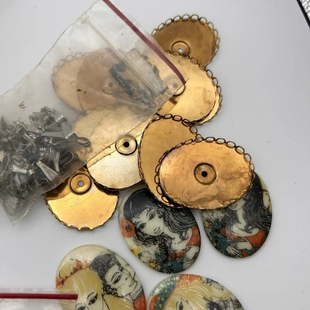 Vintage Jewelry Making A Lot/Supplies Over 75 Items